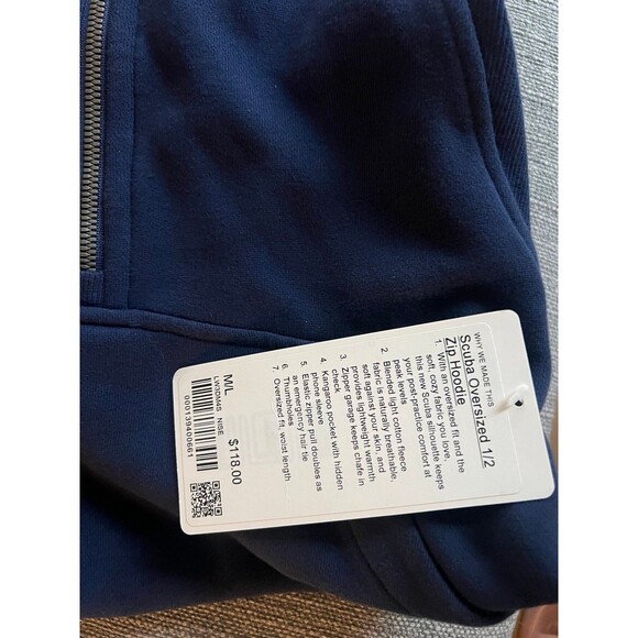 Lululemon Scuba half zip night sea - Picture 4 of 4